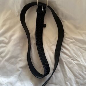 Jack & Jones Black Braided Leather Belt Mens